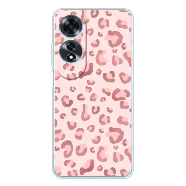 Чехол с принтом «Розовый леопард» для OPPO A60 5G