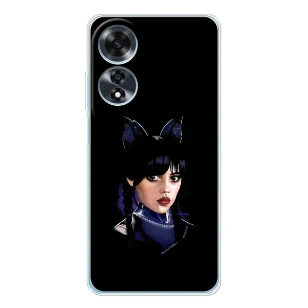 Чехол с принтом «серьезная Уэнздей» для OPPO A60 5G