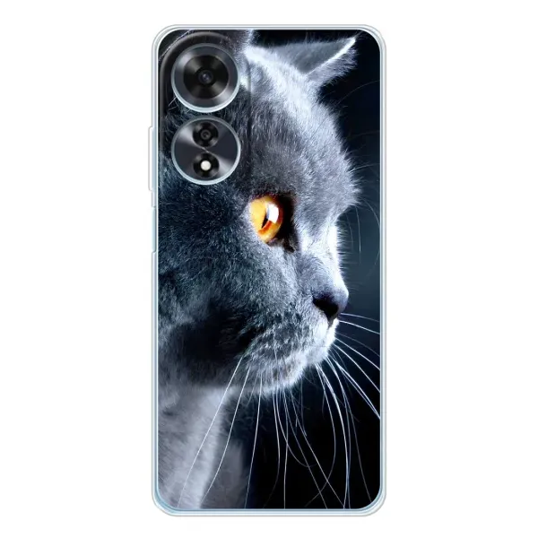 Чехол с принтом «Серый Кот» для OPPO A60 5G Чехол с принтом «Серый Кот» для OPPO A60 5G