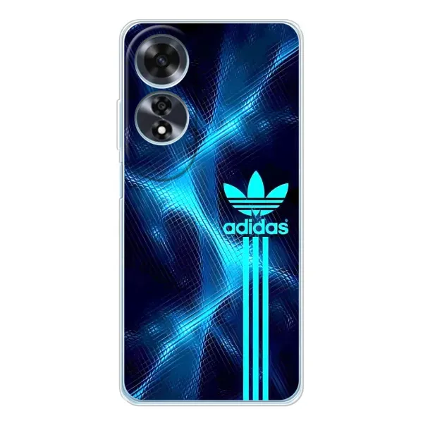 Чохол з принтом «Синій Адідас» для OPPO A60 5G Чохол з принтом «Синій Адідас» для OPPO A60 5G