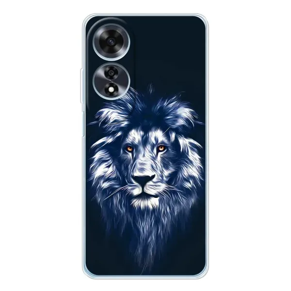 Чехол с принтом «Синий Лев» для OPPO A60 5G Чехол с принтом «Синий Лев» для OPPO A60 5G