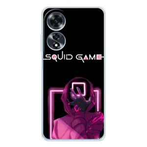 Чохол Гра в кальмара для OPPO A60 5G (Неоновий охоронець гри)