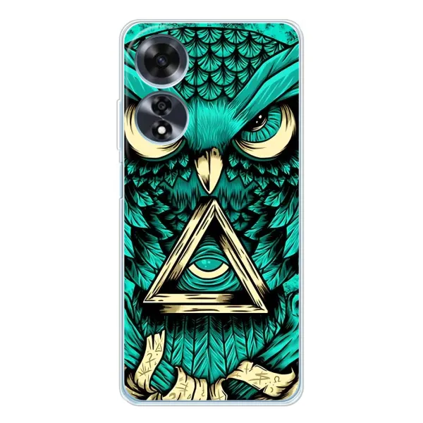 Чохол з принтом «Сова з оком» для OPPO A60 5G Чохол з принтом «Сова з оком» для OPPO A60 5G