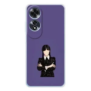 Чохли Венсдей на OPPO A60 5G Уенсдей (AlphaPrint) (Венздей у чорному)