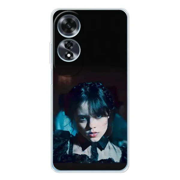 Чехол с принтом «взгляд Уэнздей» для OPPO A60 5G