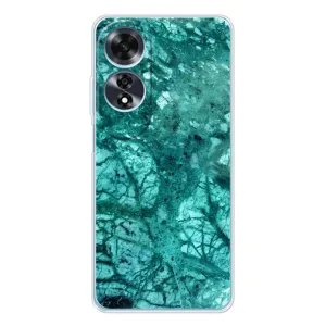 Мраморний чехол на OPPO A60 5G (VPrint) (Зелений мрамор)