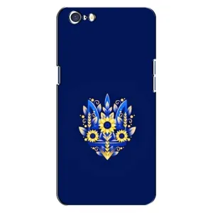 Чехлы для Oppo A71  Укр. Символика (AlphaPrint) (Цветочный Герб)
