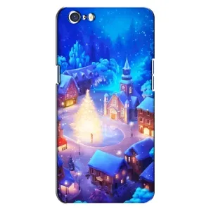 Рождественские Чехлы для Oppo A71 (VPrint) (Рождественский город)