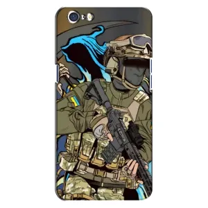 Чехлы с картинкой ЗСУ для Oppo A71 (AlphaPrint) (Воин ВСУ)