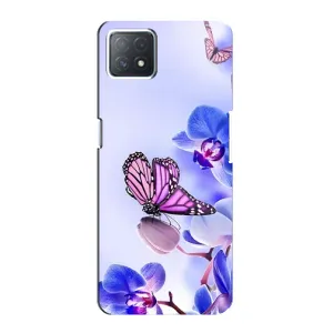 Чохли з квітами для Oppo a72 (5G) (VPrint) (Метелик на квітах)