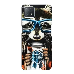 Чохол з принтом для OPPO a72 (5G) - (Прикольні) (AlphaPrint) (Єнот з банкою)