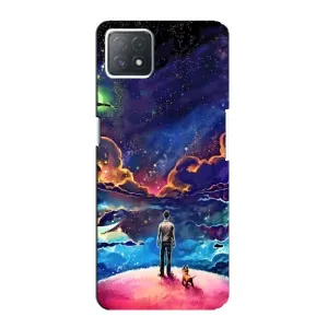 Чехол с принтом «Галактический вид» для OPPO A72 (5G)