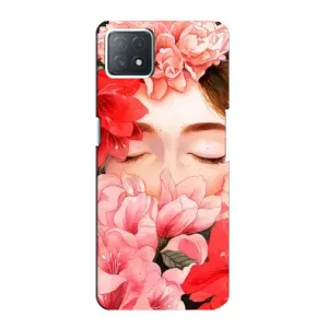 Чехлы (ART) Цветы на Oppo a72 (5G) (VPrint) (Очі в квітах)