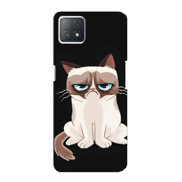 Чохол з принтом «Сумний кіт» для OPPO A72 (5G)
