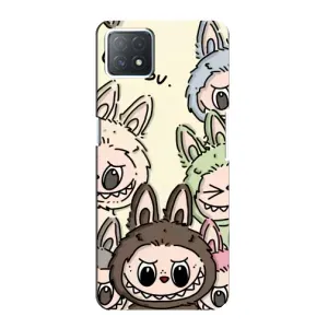 Чохол з Лабубу на Oppo a72 (5G) (Золота мавпа Bored Ape)