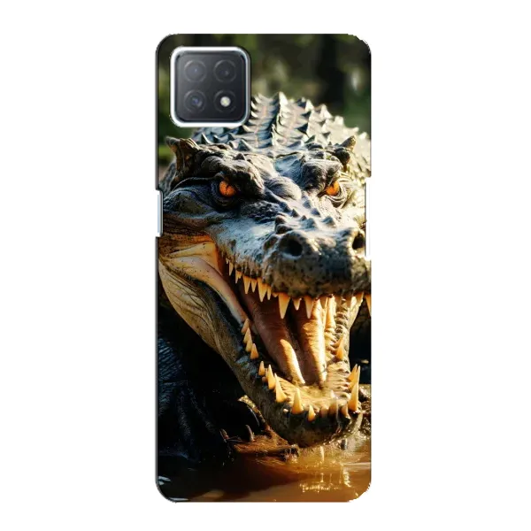Чохол з принтом «Небезпечний крокодил» для OPPO A72 (5G)