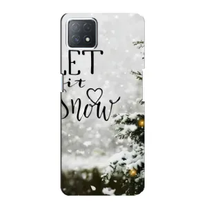 Новорічні, Святкові Чохли для Oppo a72 (5G) - 2024 год (Let it snow)