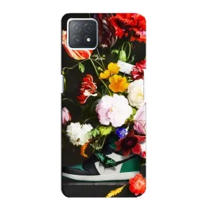Чохол з принтом «Nike цветы» для OPPO A72 (5G)
