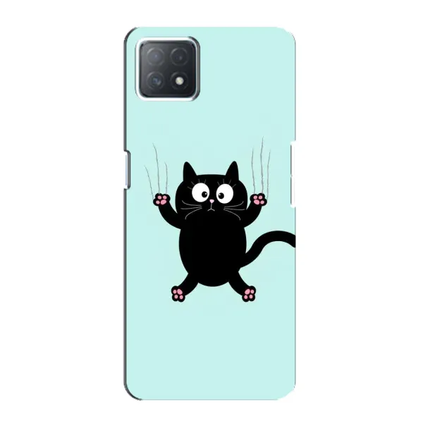 Чохол з принтом «Падаючий кіт» для OPPO A72 (5G)