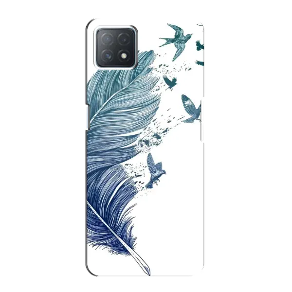 Чохол з принтом «Перо» для OPPO A72 (5G)