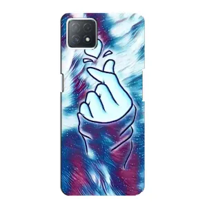 Чохол з принтом «Радужне серце» для OPPO A72 (5G)
