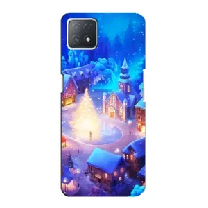 Різдвяні Чохли для Oppo a72 (5G) (VPrint) (Різдвяне місто)