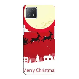 Різдвяні Чохли для Oppo a72 (5G) (VPrint) (Санта з оленями)