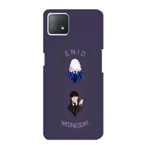 Чехлы Венсдей на Oppo a72 (5G) Уэнсдей (AlphaPrint) (Уэнздей и подруга)