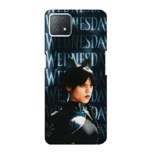 Чехлы Венсдей на Oppo a72 (5G) Уэнсдей (AlphaPrint) (Уэнздей кошка)