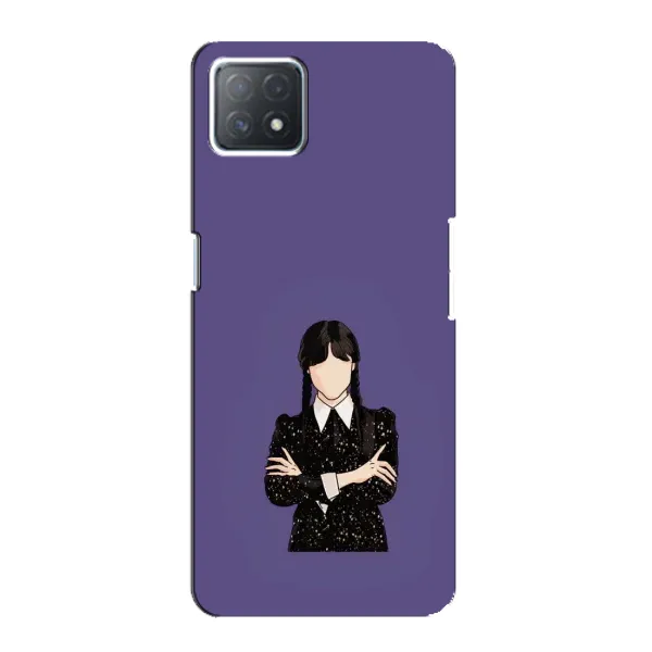 Чехол с принтом «Уэнздей в черном» для OPPO A72 (5G)