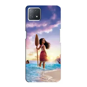 Чехол с мультфильмом Моана Oppo a72 (5G) (Моана с веслом)