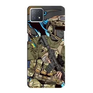 Чехлы с картинкой ЗСУ для Oppo a72 (5G) (AlphaPrint) (Воїн ЗСУ)