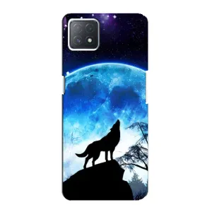 Чохол з принтом «Вовк на місяць» для OPPO A72 (5G)