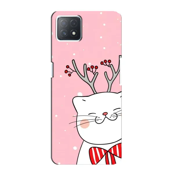 Чохол з принтом «Зимовий кіт» для OPPO A72 (5G)