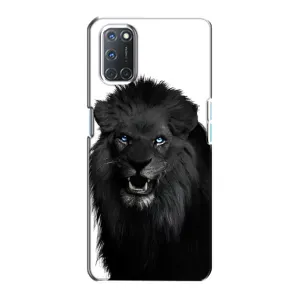 Чохли з картинкою животних Oppo A72 (Чорний ЛЕВ)