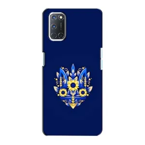 Чохли для Oppo A72 Укр. Символіка (AlphaPrint) (Квітковий Герб)