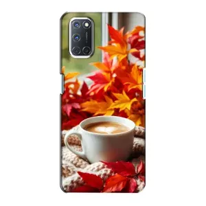 Чехол с уникальным дизайном «Осень с кофе» для Oppo A72