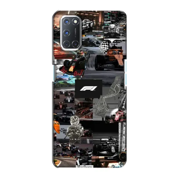 Чохол з принтом «Гоночний колаж Ф1» для OPPO A72 Чохол з принтом «Гоночний колаж Ф1» для OPPO A72