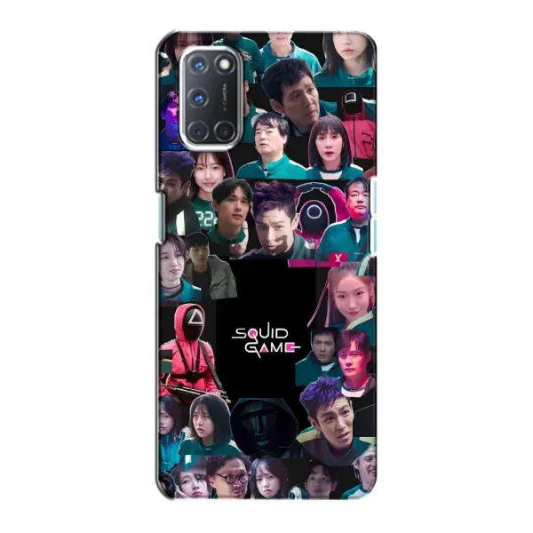 Чохол з принтом «Колаж Гра кальмара» для OPPO A72