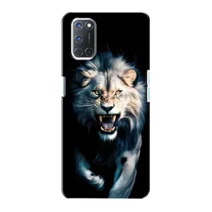 Чохол з картинкою 'Хижаки' для Oppo A72 (Лев у темряві)