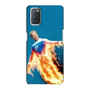 Чохол з принтом Фантастична четвірка для Oppo A72 (Людина-факел у вогні)