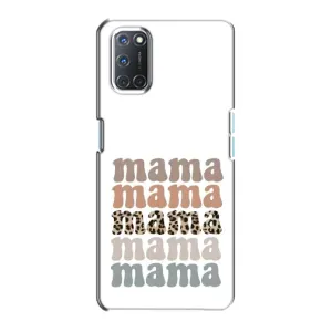 Чохол з принтом «Текстовий колаж мама» для OPPO A72