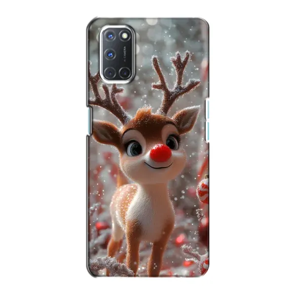 Чехол с принтом «Олень с носом» для OPPO A72