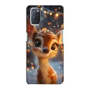 Чехол с принтом «Олененок среди гирлянд» для OPPO A72