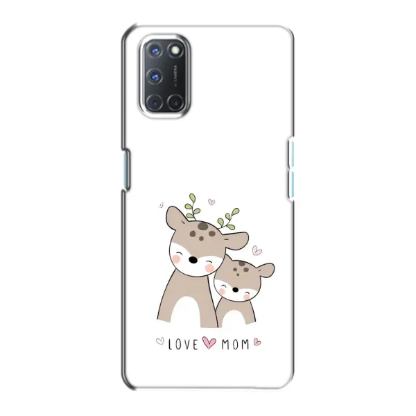 Чохол з принтом «Оленята мама і малюк» для OPPO A72