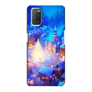 Рождественские Чехлы для Oppo A72 (VPrint) (Рождественский город)