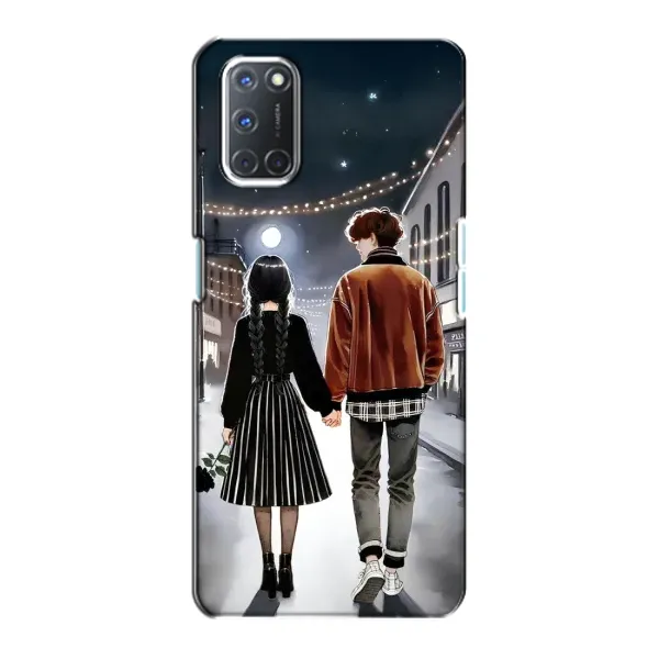 Чохол з принтом «Венздей та Тайлер» для OPPO A72