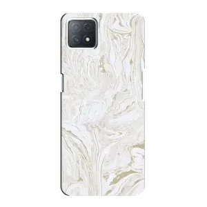 Мраморний чехол на Oppo a73 (5G) (VPrint) (Білий мрамор)