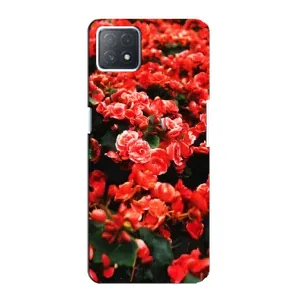 Чохли з квітами для Oppo a73 (5G) (VPrint) (Квіти червоні)