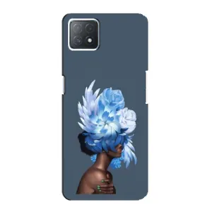 Чехлы (ART) Цветы на Oppo a73 (5G) (VPrint) (Квіти на голові)